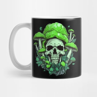 Cosmic Fusion Psychedelic Mushroom Skull Mug